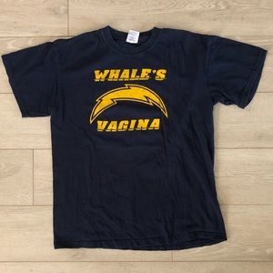 Whale's Vagina San Diego Anchorman Navy T Shirt M